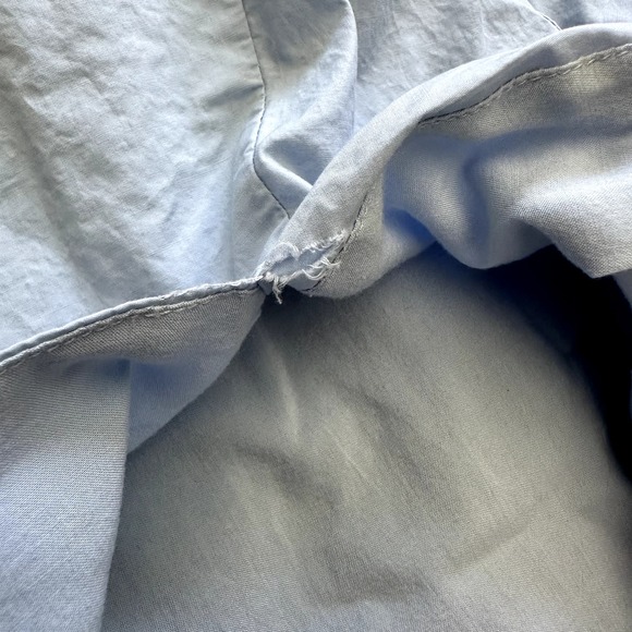 Majorelle- Carolyn Light Blue Belted Mini Dress With Slit Size Small - Picture 8 of 11